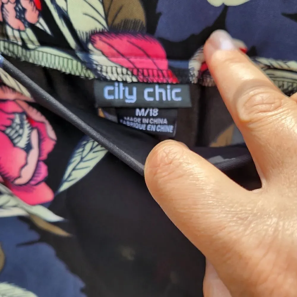 Citi chic black misty floral bardot top - Picture 7 of 10